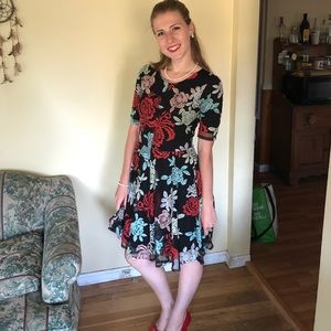 🌈LAST CHANCE🌈 Weston black floral cocktail dress